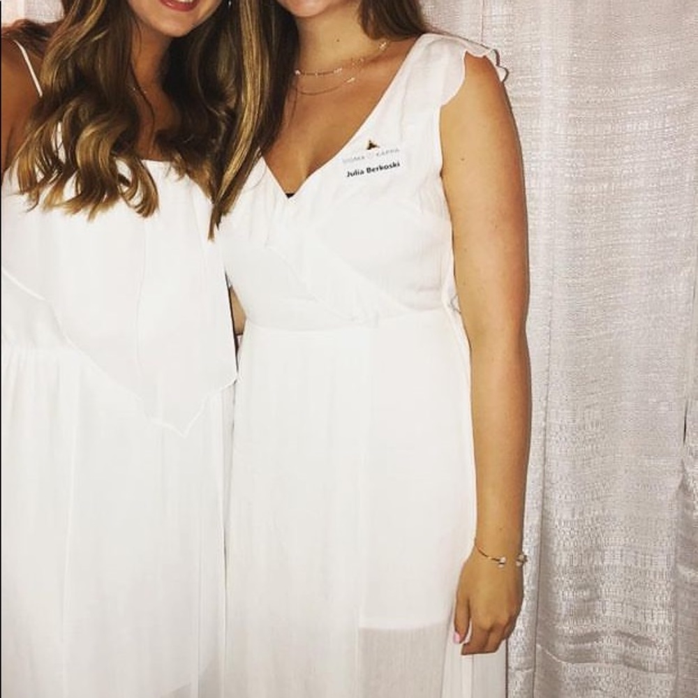 Long white dress